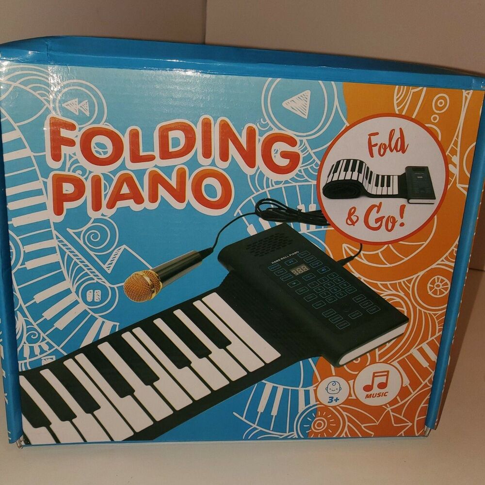 Igloo Essentials Roll Up Piano Keyboard 61 Keys Portable 128 Tones & Rhythmns